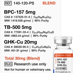 BPC-157, TB-500, GHK-Cu 30mg (Glow Blend)