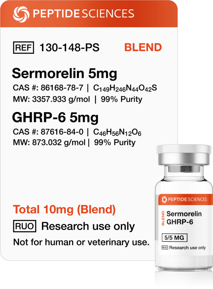 Sermorelin, GHRP-6 10mg (Blend)